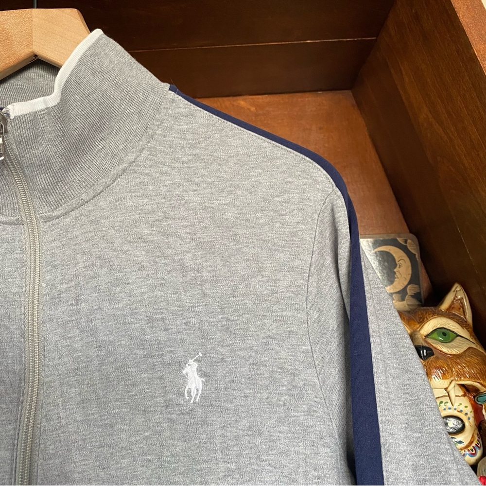 Polo by Ralph Lauren - Performance Zip Up Sweatshirt - Gray - Men’s Medium